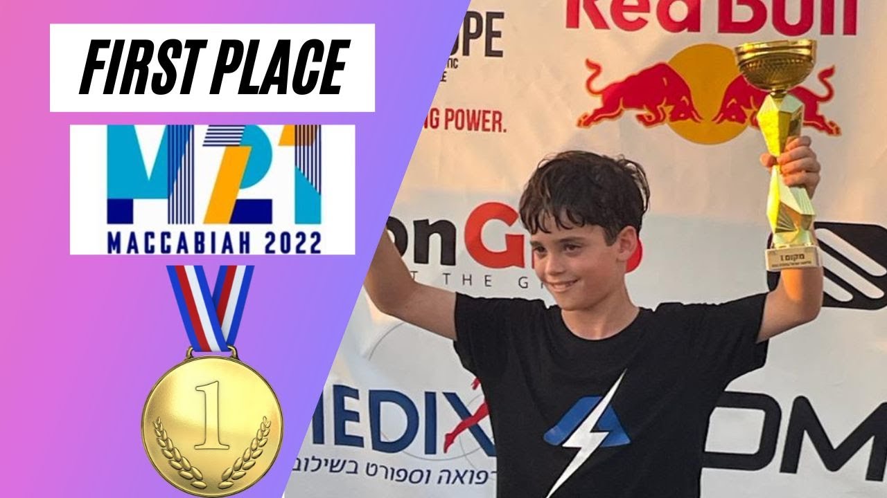 1st Place Run🥇 at the Macabbiah Kids' Ninja Warrior Competition - Itamar