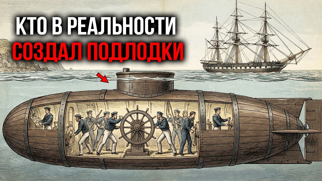 Как Субмарины были ЗАДОЛГО до лампочки! Откуда взялось Секретное подводное оружие Америки 1800-х