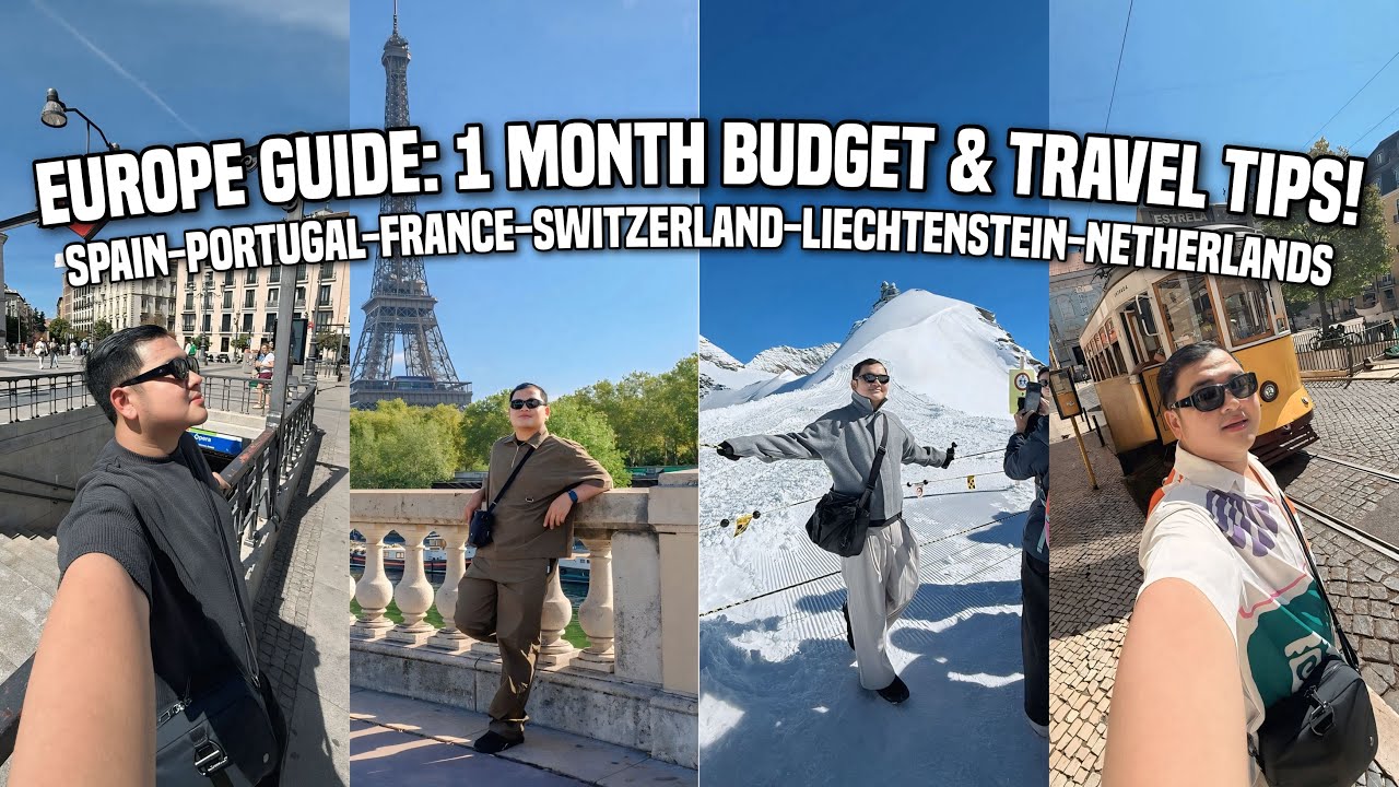EUROPE GUIDE: BUDGET & TRAVEL TIPS FOR 1 MONTH TRIP! 🇪🇺  | Ivan de Guzman
