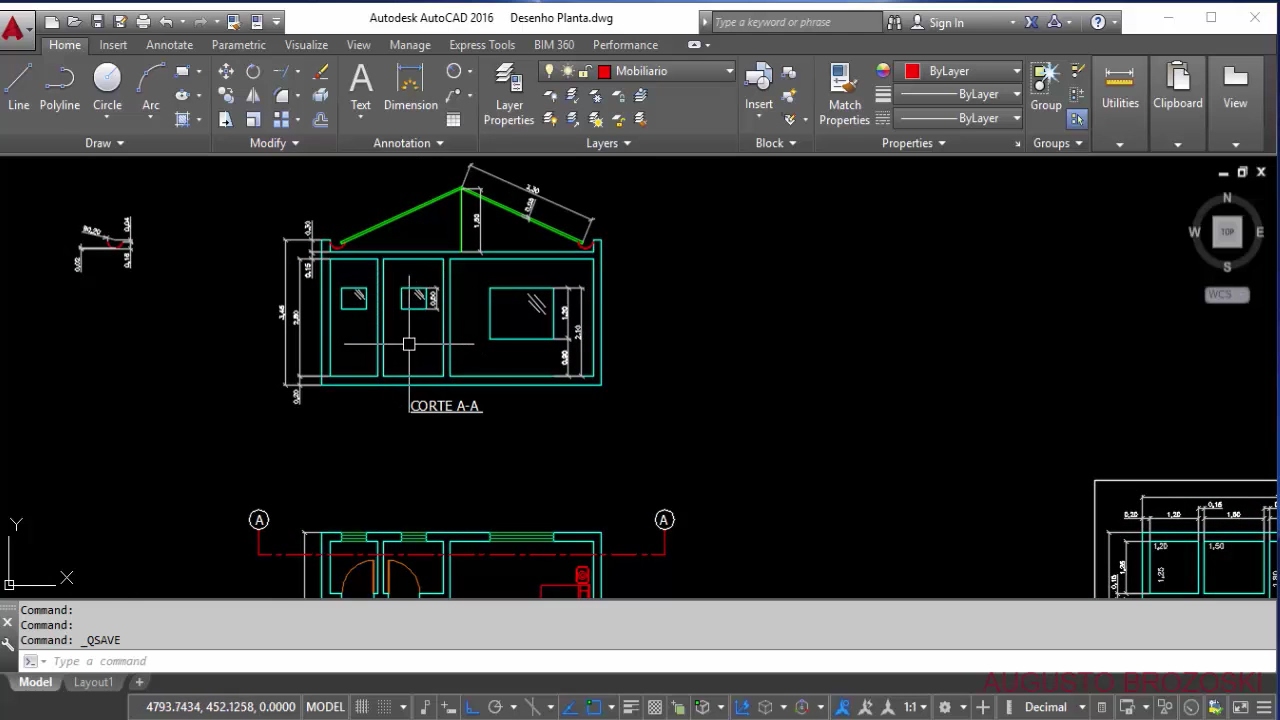 Planta Baixa Corte Autocad