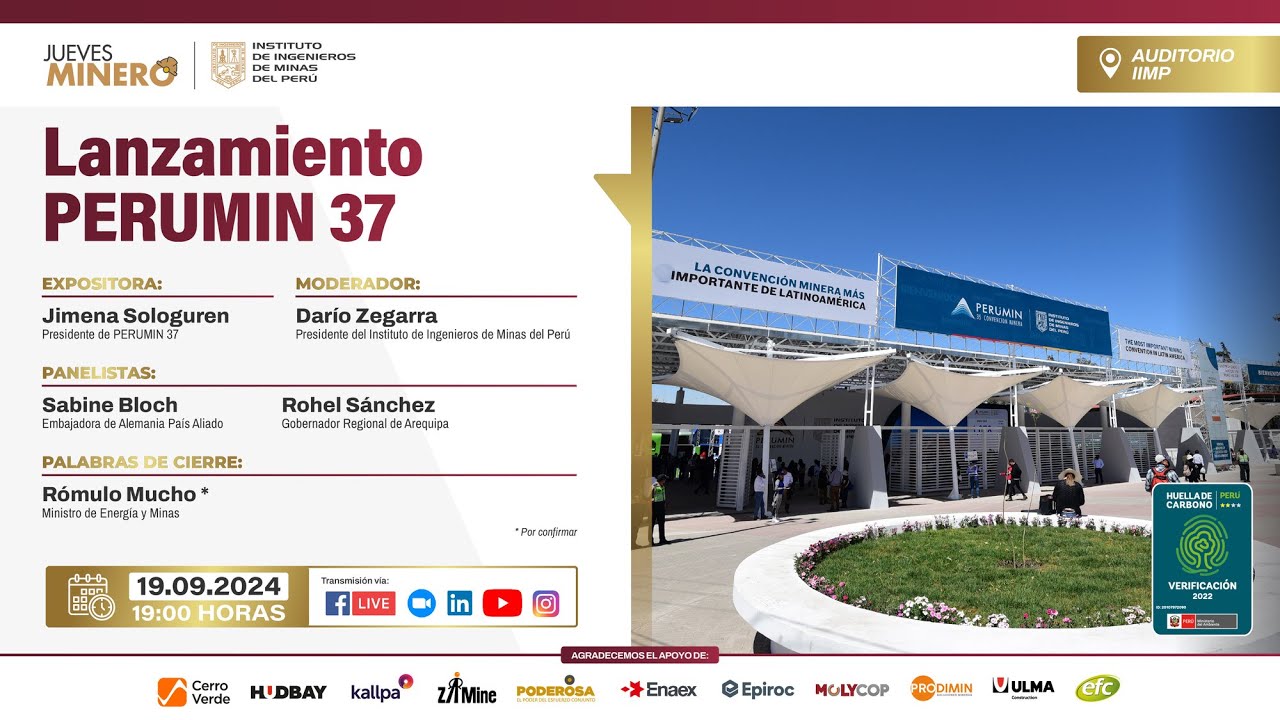 Lanzamiento PERUMIN 37 - Jueves Minero IIMP