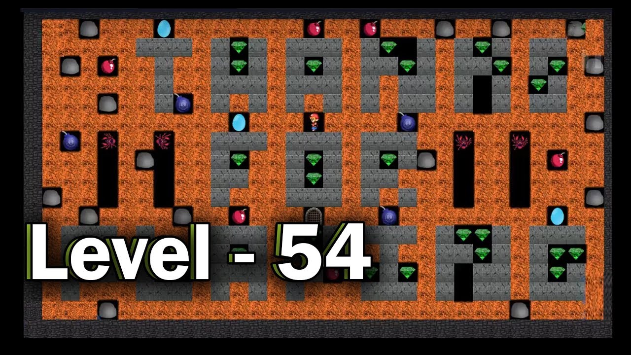 Diamond mine level 54 collected all 30 diamonds