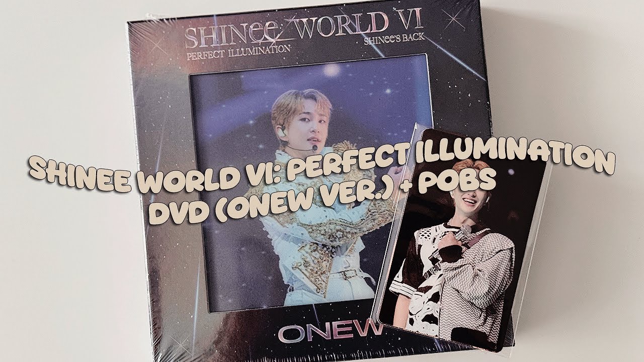 ✿ shinee world vi: perfect illumination dvd (onew ver.) + pob set | unboxing ✿