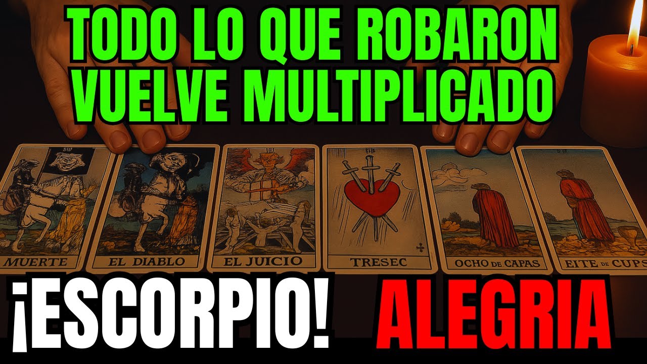 ESCORPIO ♏‼️ 😱 UN ENEMIGO CAE HOY ⚰️ TODO LO QUE TE ROBARON TE SERÁ DEVUELTO 🙌