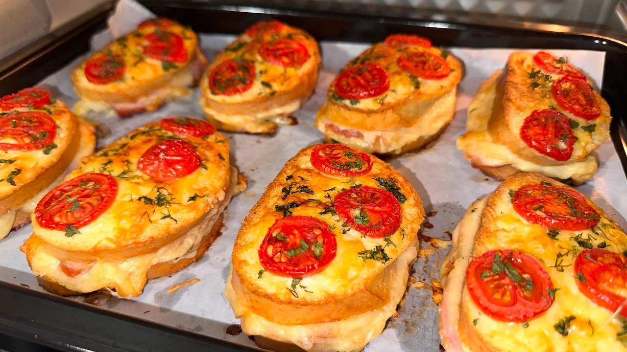 Пицца-Бутерброды! ВКУС НЕЗАБЫВАЕМЫЙ! Горячие Бутерброды - Самый Вкусный и Быстрый Рецепт!