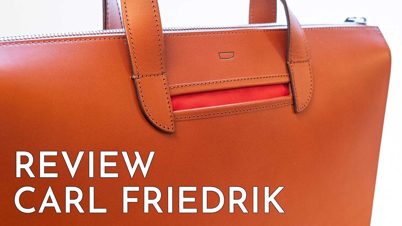 Vallance Slim leather briefcase by Carl Friedrik - a leatherworker's Review