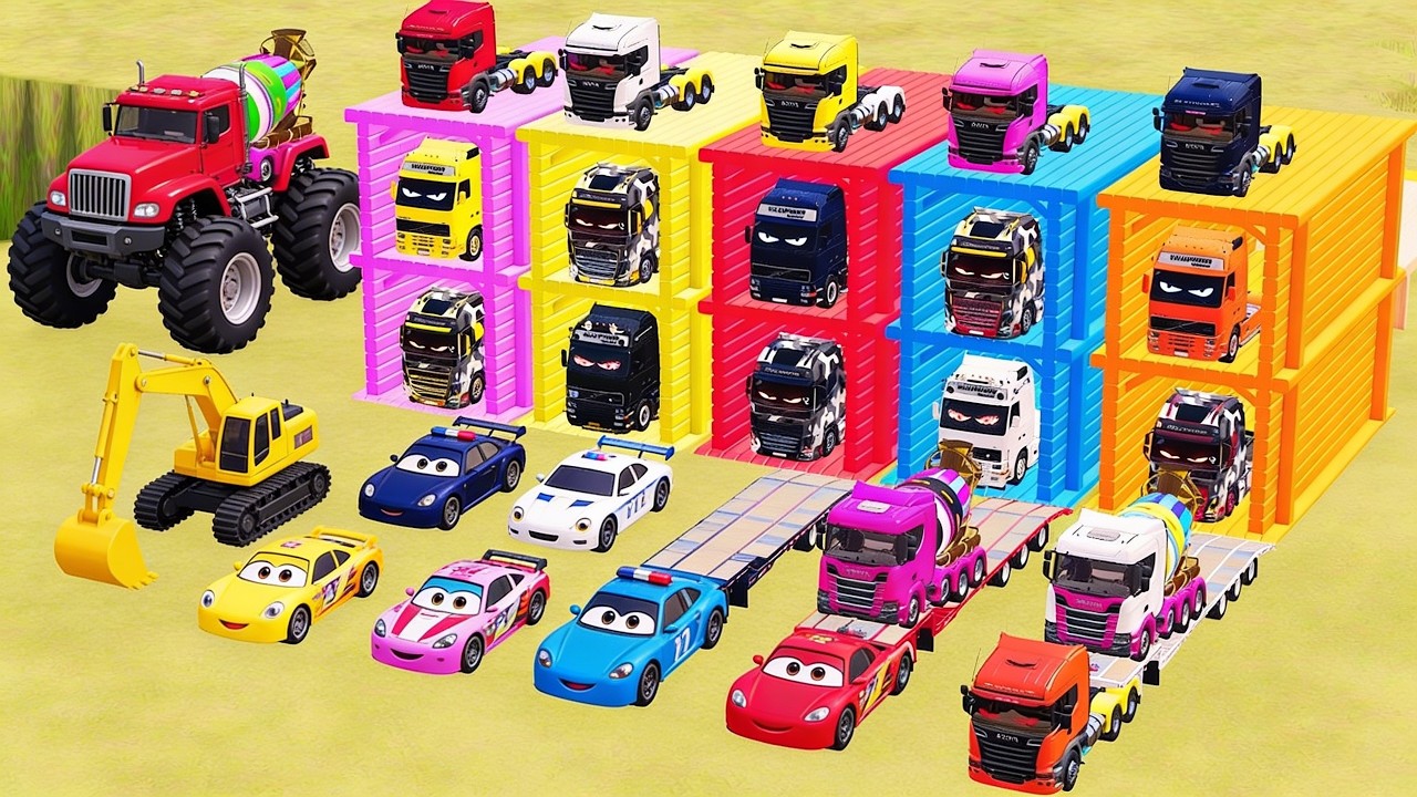 TRANSPORTING ALL POLICE CARS and AMBULANCE EMERGENCY VEHICLES WITH MERCEDES POLICE TRUCKS ! FS22