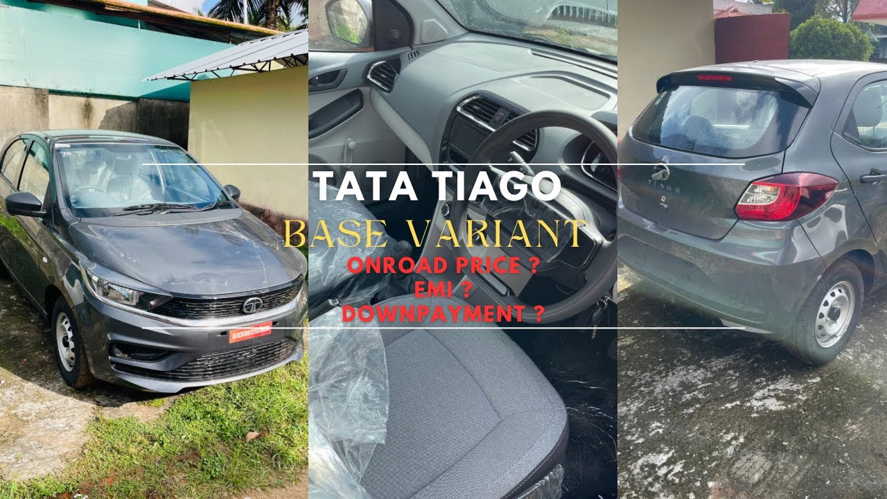 TATA TIAGO BASE VARIANT DETAILED MALAYALAM REVIEW - ALL VARIANTS ONROAD PRICE - EMI - DOWNPAYMENT 