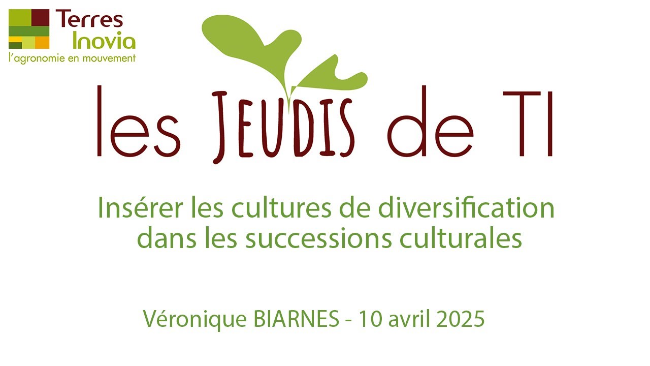 Insérer les cultures de diversification dans les successions culturales