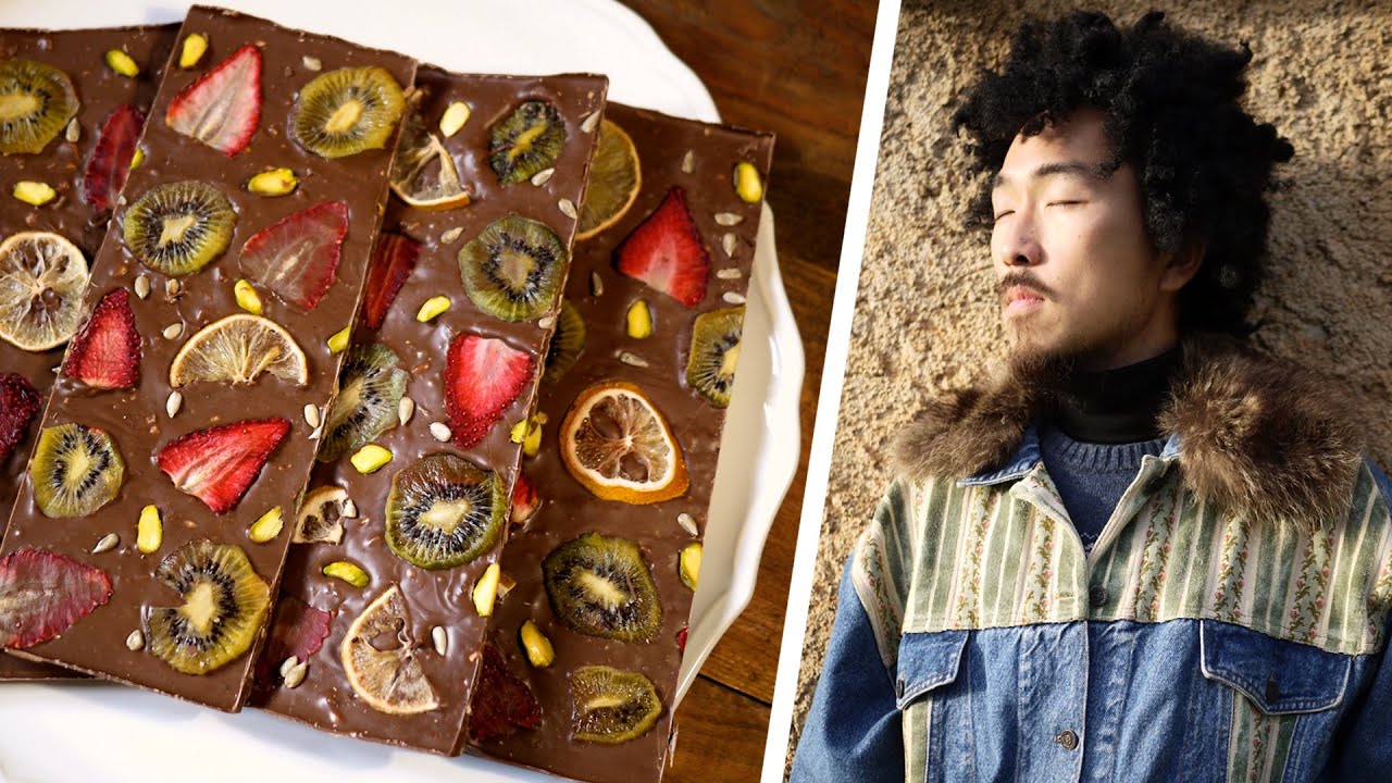 DIY Dried Fruits Chocolate Bark / الشوكولاته مع الفواكه المجففة