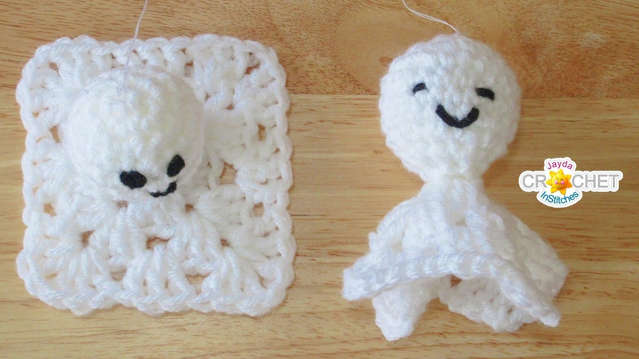 Granny Square Ghost - Little Lovey - Crochet Pattern & Tutorial