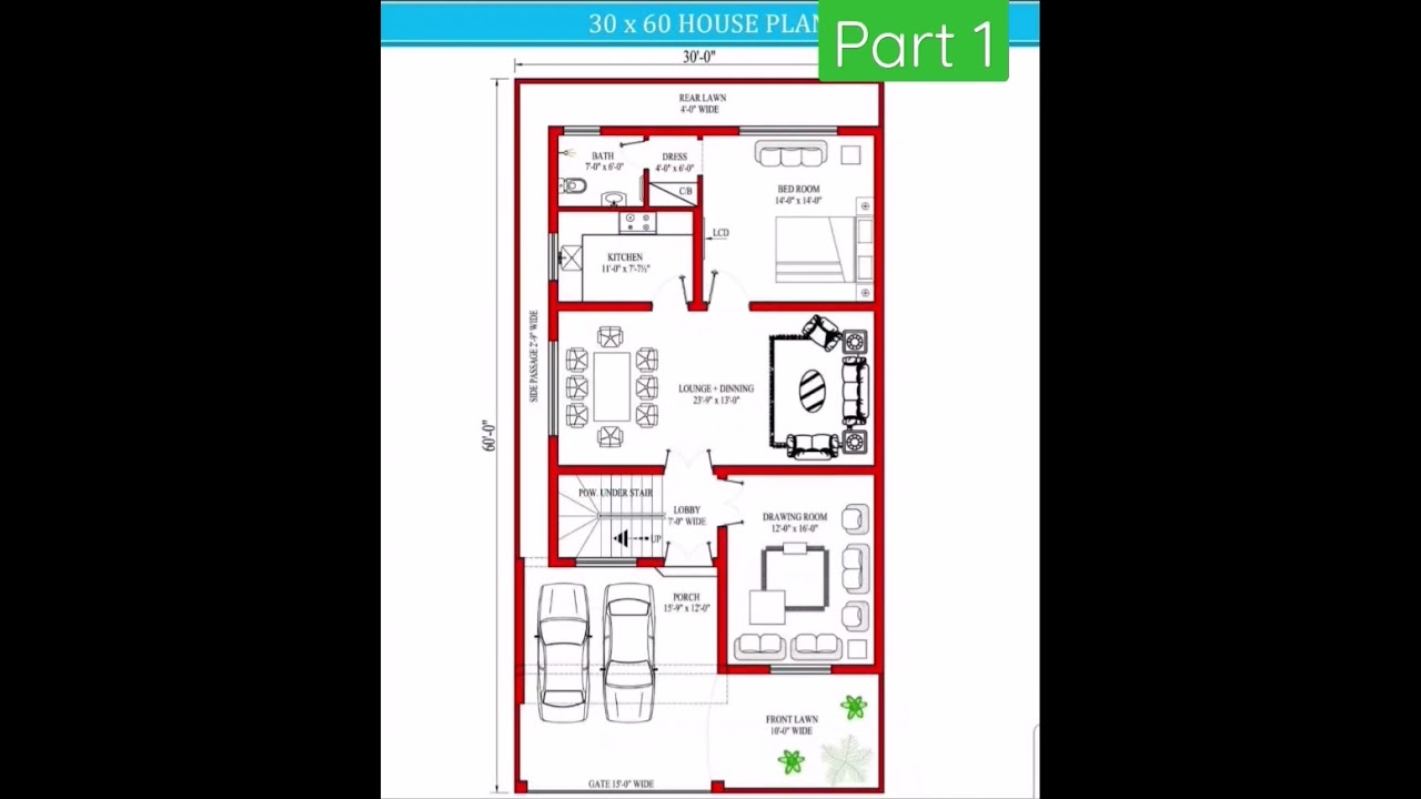 7 marla house plan 30 by 60 #youtubeshorts #architecture #houseplan #youtube #homeplan