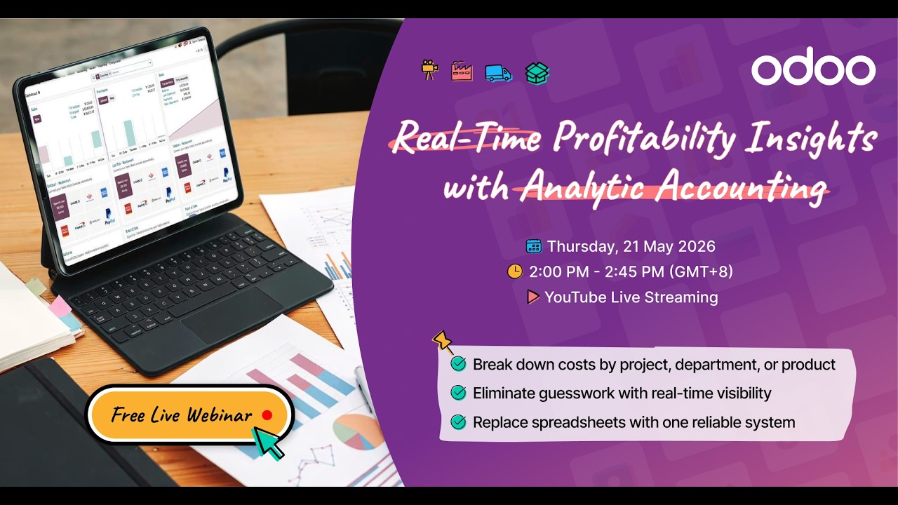 Real-Time Profitability Insights with Analytic Accounting