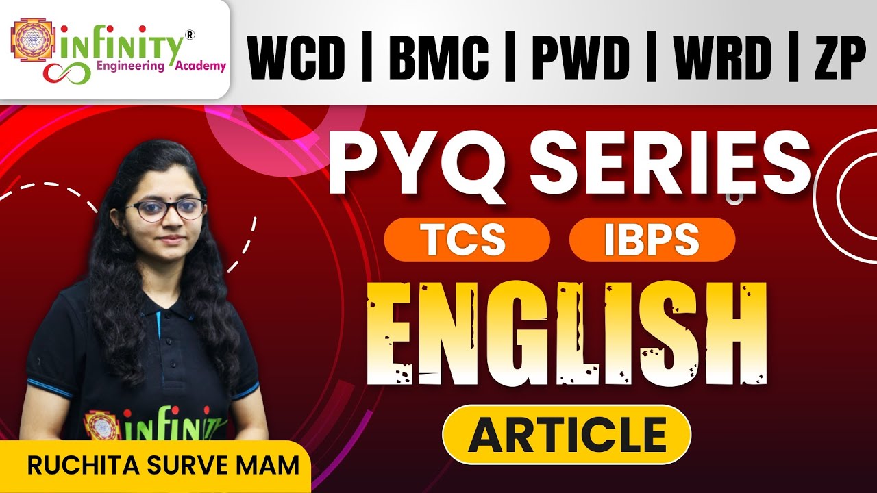 ENGLISH Article | tcs ibps english grammar | tcs ibps pyq series | wcd english grammar imp topics
