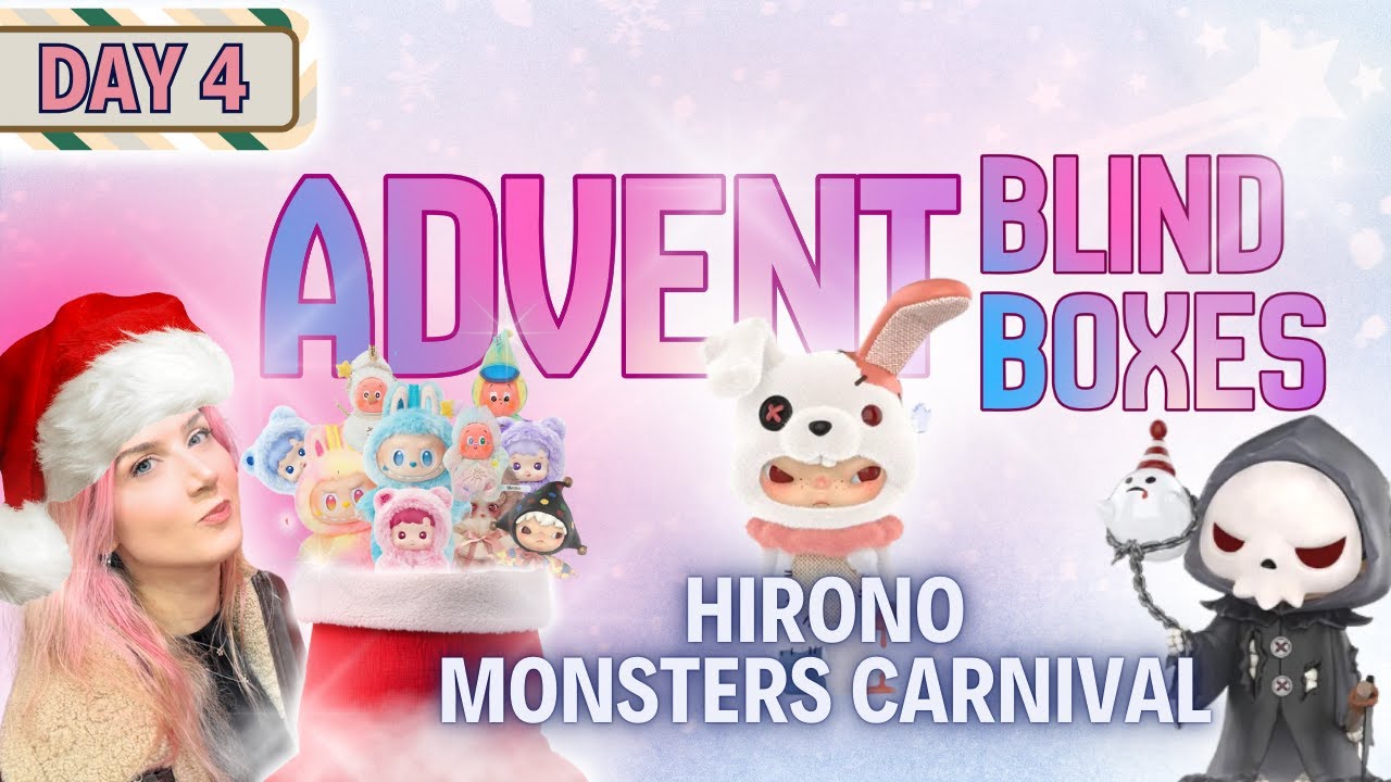 День 4 адвента с сюрпризами | Распаковка полного набора Hirono Monsters Carnival (POPMART FULL SET)