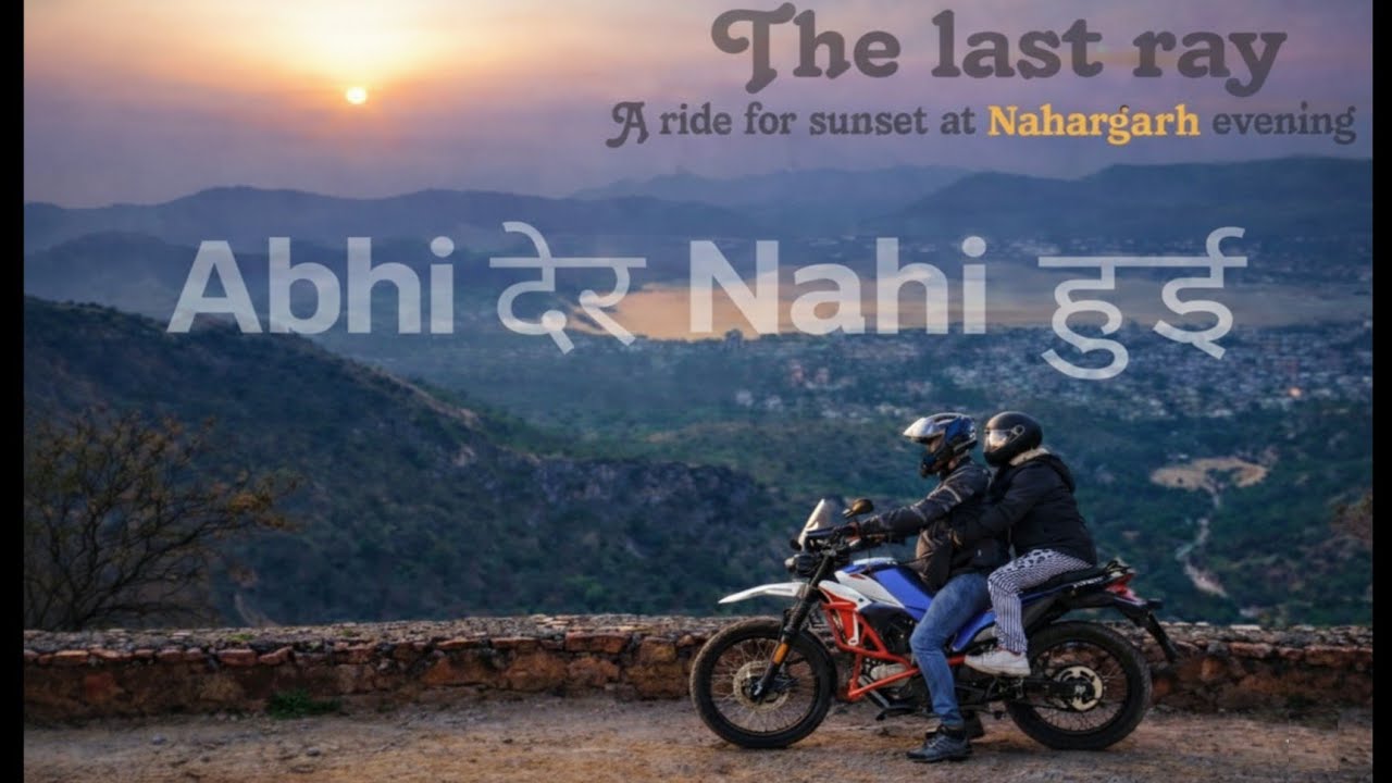 Nahargarh ⛰️ Sunset 🌄| Evening Bike Ride to Padao Restaurant with Wife | Couple 👩‍❤️‍👨 Ride Jaipur