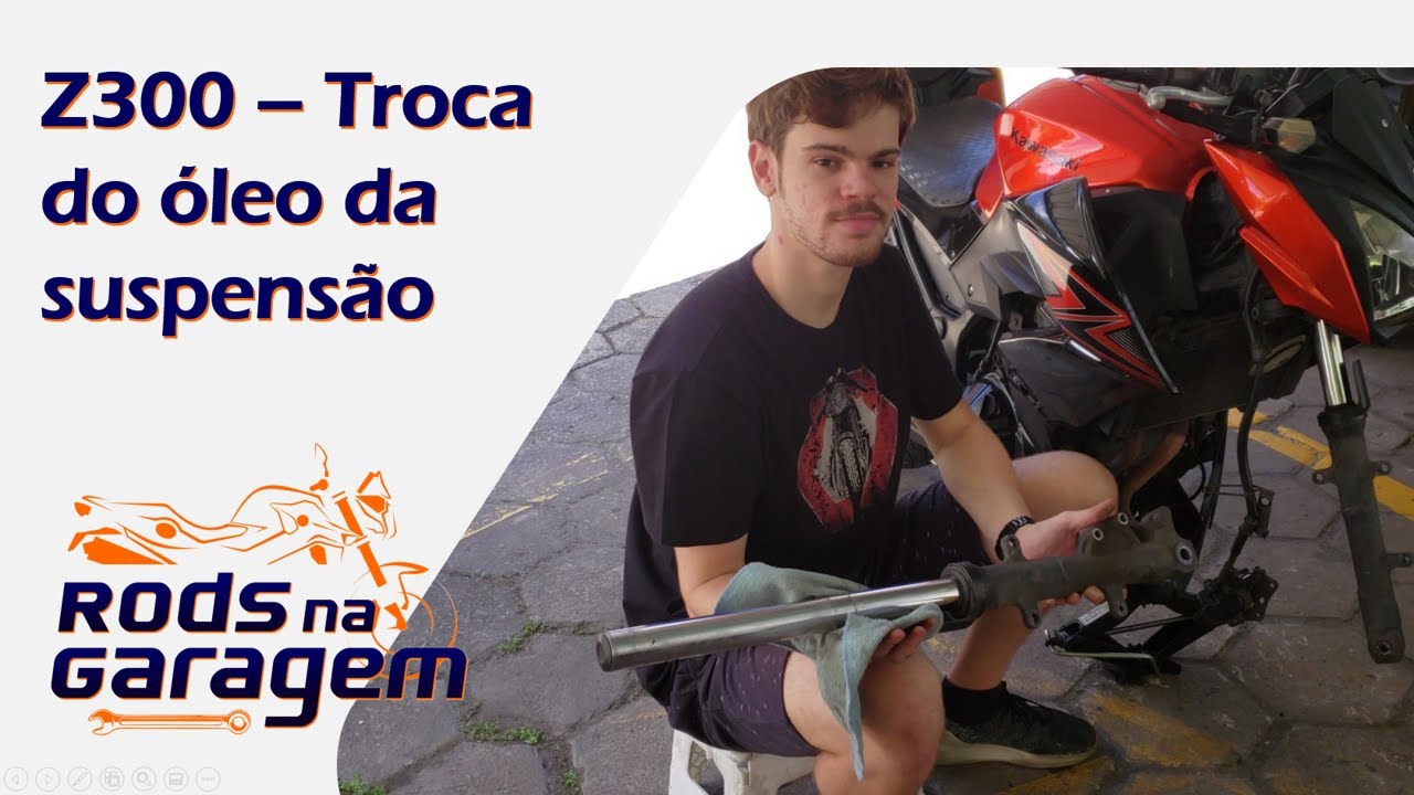 Kawasaki Z300 - Troca do óleo da suspensão #tutorial #motocicletas #manutenção