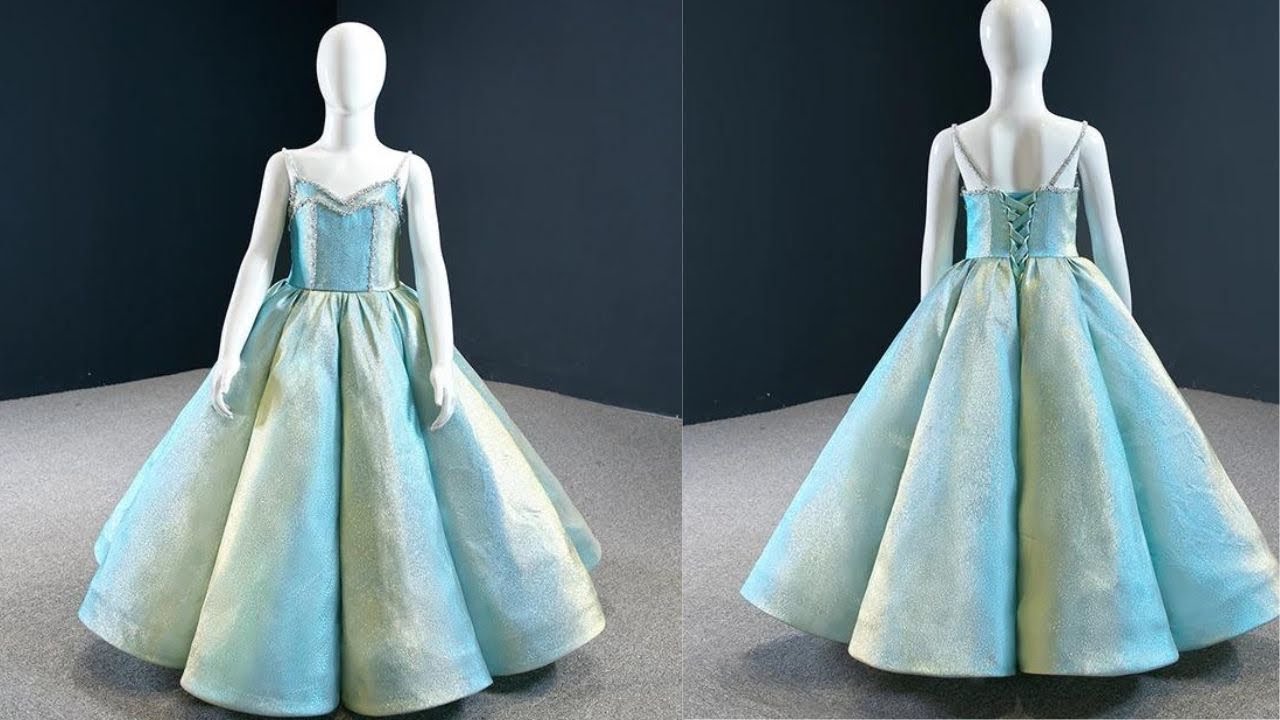 Easiest Way of creating a Long Dress with Cones/ Panels without Joining /Creating Pipes on a dress.