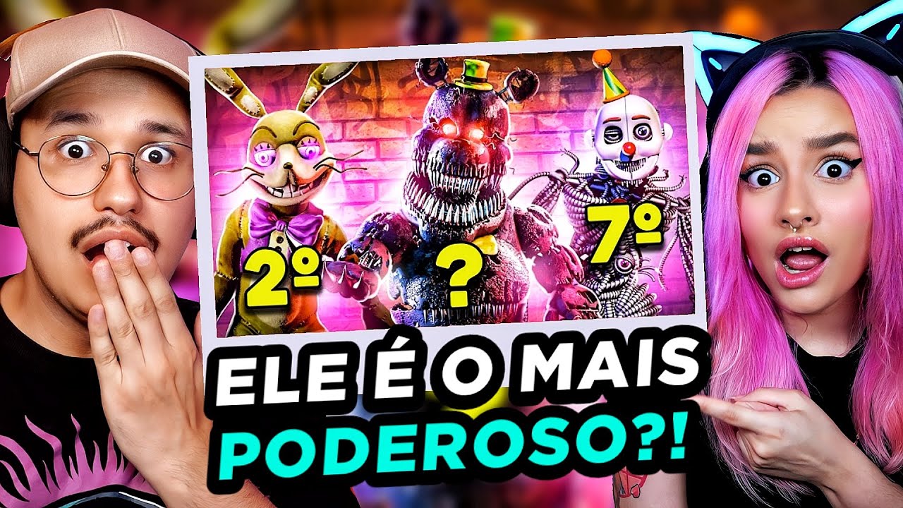 esse é o mais forte?! Os Animatrônicos MAIS PODEROSOS de FNAF! | React Ultra Nerd