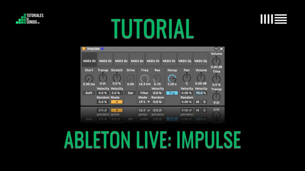 Tutorial Ableton (Español): Bateria basica con Impulse