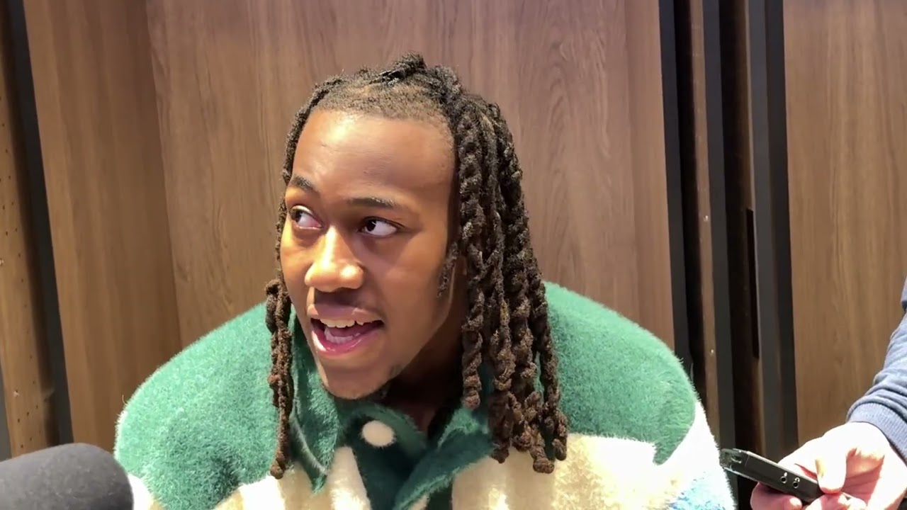 Ayo Dosunmu reacts after a win against the Clippers - 2/26/26