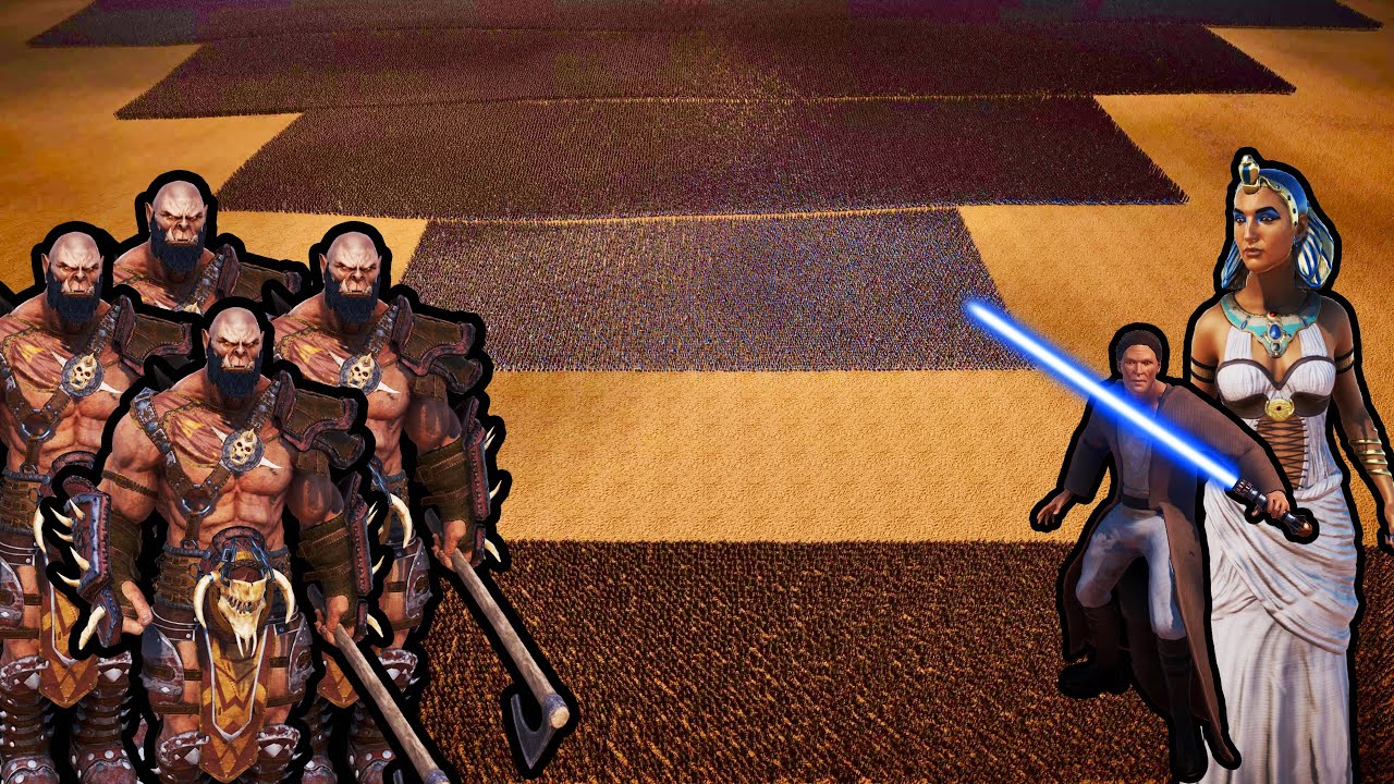 20 MILLION ORCS vs 100,000 JEDI KNIGHTS + 2,000 CLEOPATRA | UEBS 2