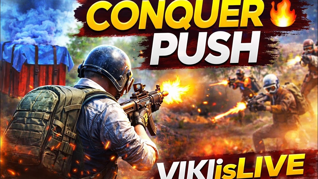 !!BGMI LIVE RUSH GAME PLAY !!VIKIisLIVE!!