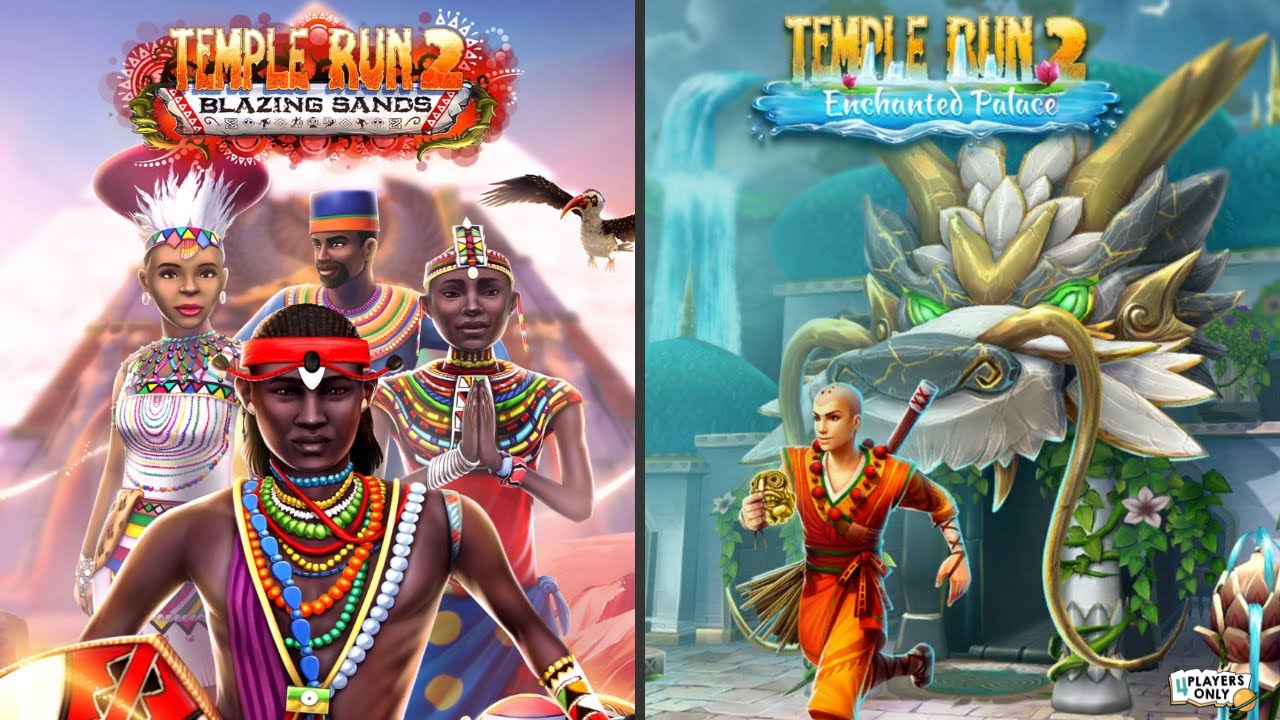 Temple Run 2 🌍 Blazing Sands AFRICA VS ENCHANTED PALACE!