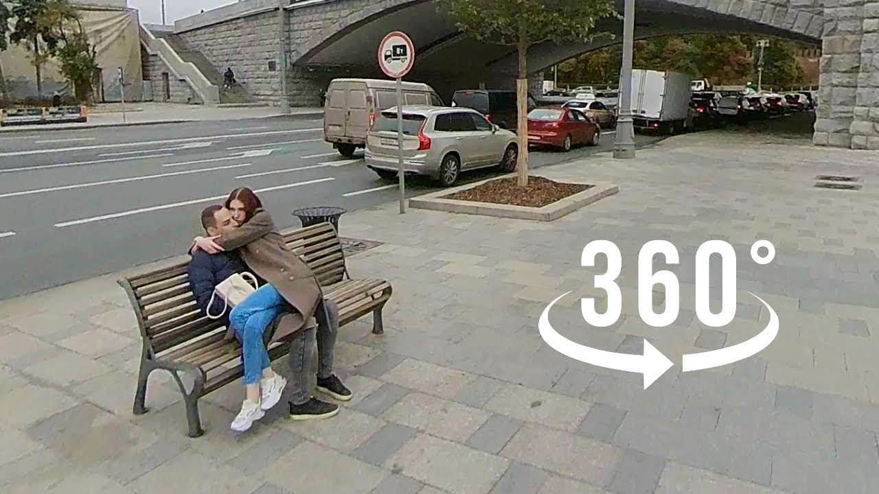 Moscow VR video 360° - Alexander Garden, Nikolskaya Street, Red Square, Manege Square
