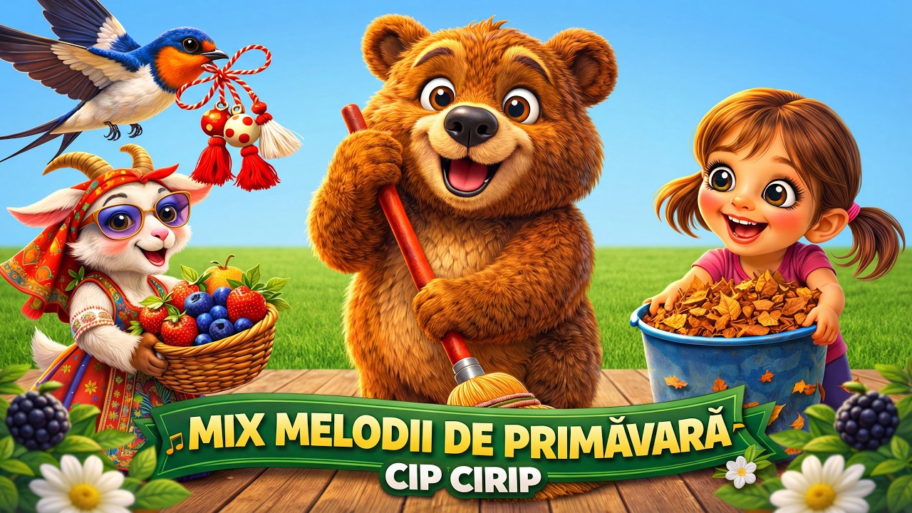 Cântece de Primăvară pentru Copii 🌸 MIX Cele Mai Noi Melodii CIP-CIRIP (Colaj 2026)