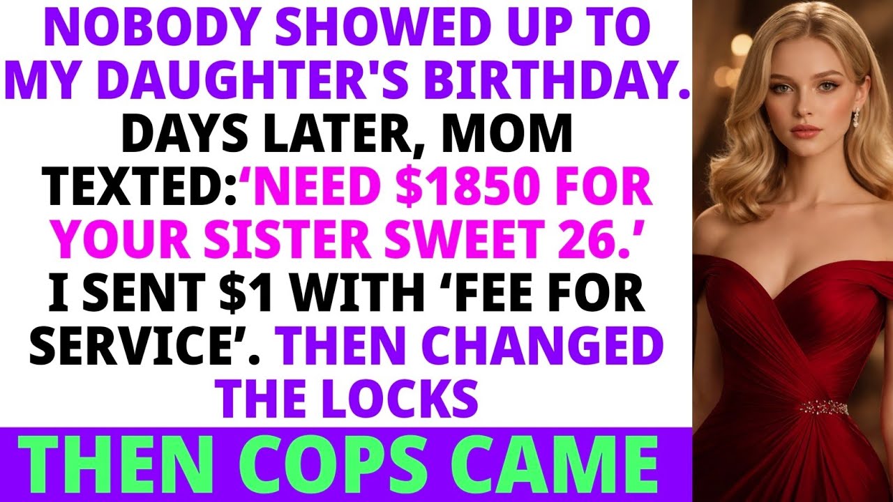 My Family Ghosted My Daughter’s Party Then Demanded $1,850 — And Called Police When I Said No