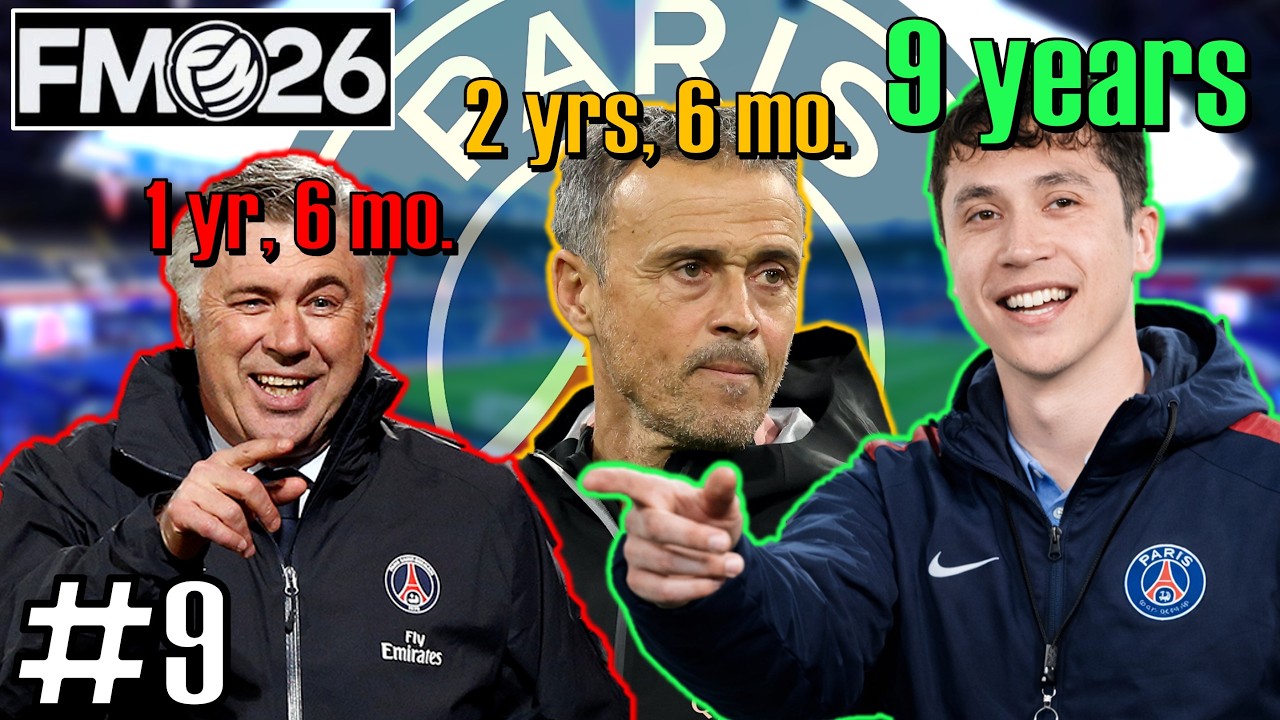 Я стал самым долго работающим тренером ПСЖ! (FM26 Анти-сэйв №9)