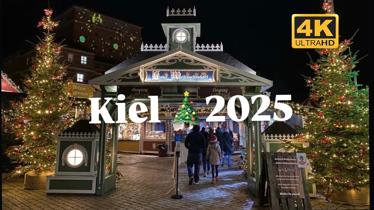 🇩🇪Kiel ,Germany Christmas Vibes 2025🎄- Cozy street Walk