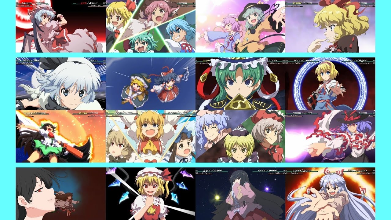 【作業用】幻想少女大戦　戦闘演出集