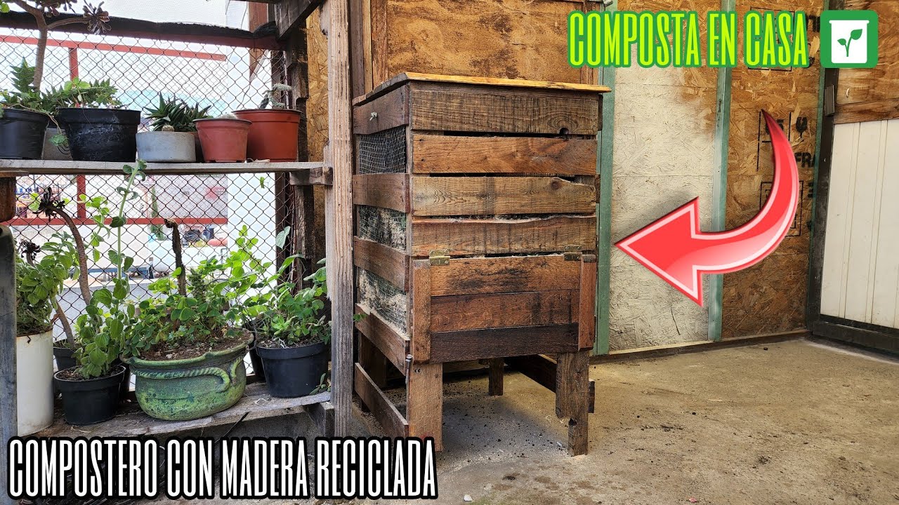 Como hacer un COMPOSTERO, con madera reciclada