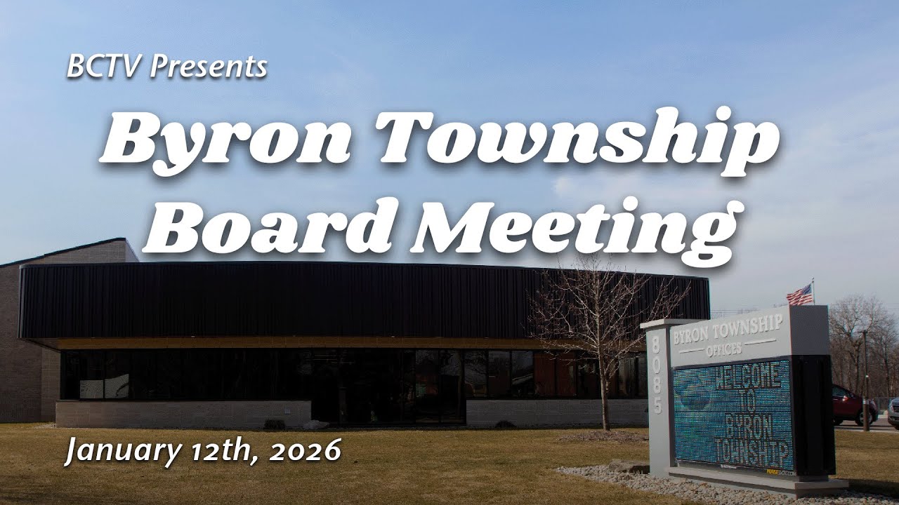 Byron Township Board Meeting (January 12th, 2025).