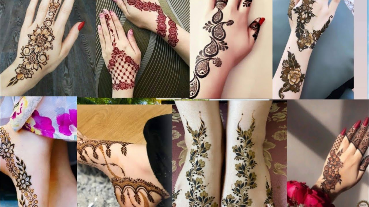 Beautiful & Stylish Henna design for Bride | Back Hand | Feet |Beautiful New Mahndi designs 2024