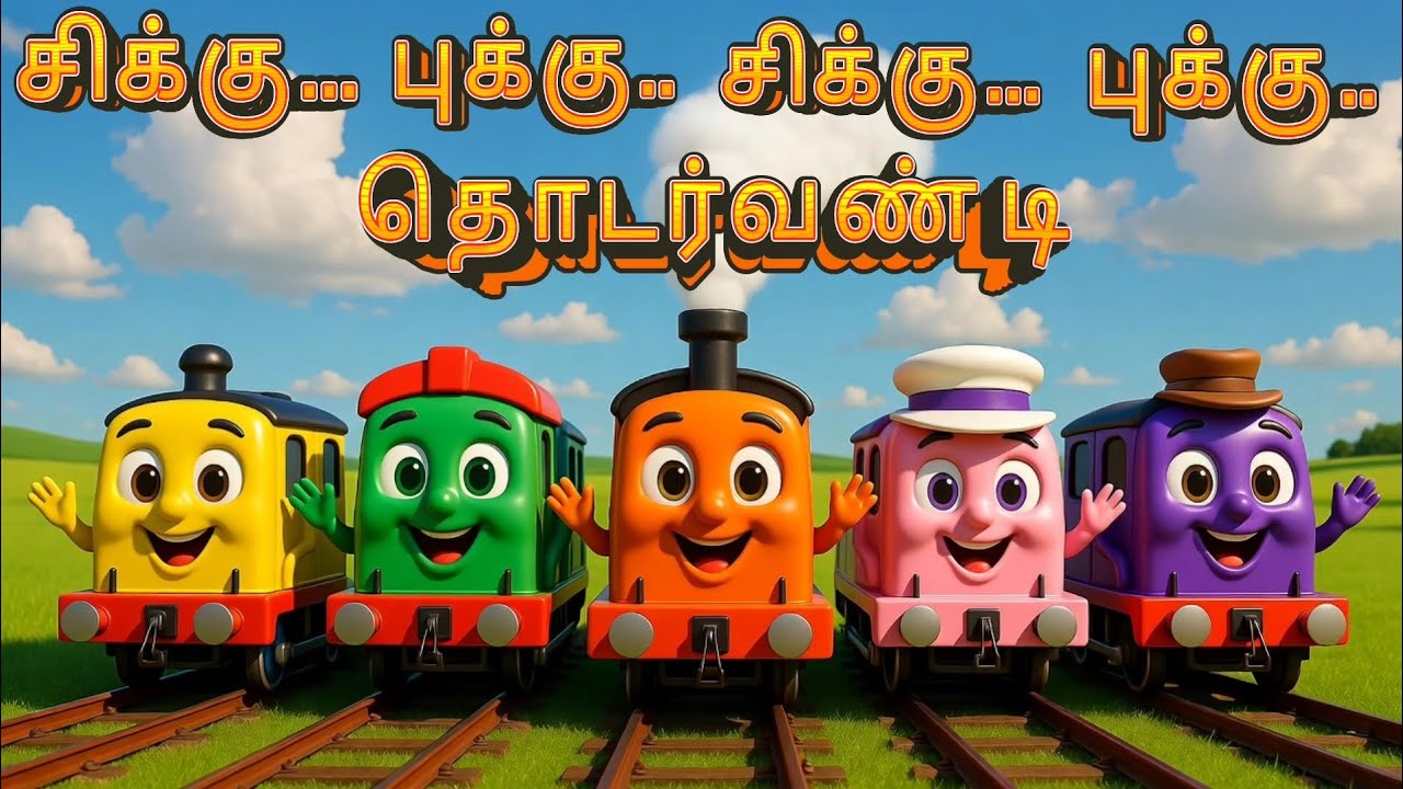 கூ சிக்குபுக்கு ரயில் பாடல் | குழந்தைகளுக்கான தமிழ் ரயில் பாடல் |Kids Train SongTamil#kids fantasy 