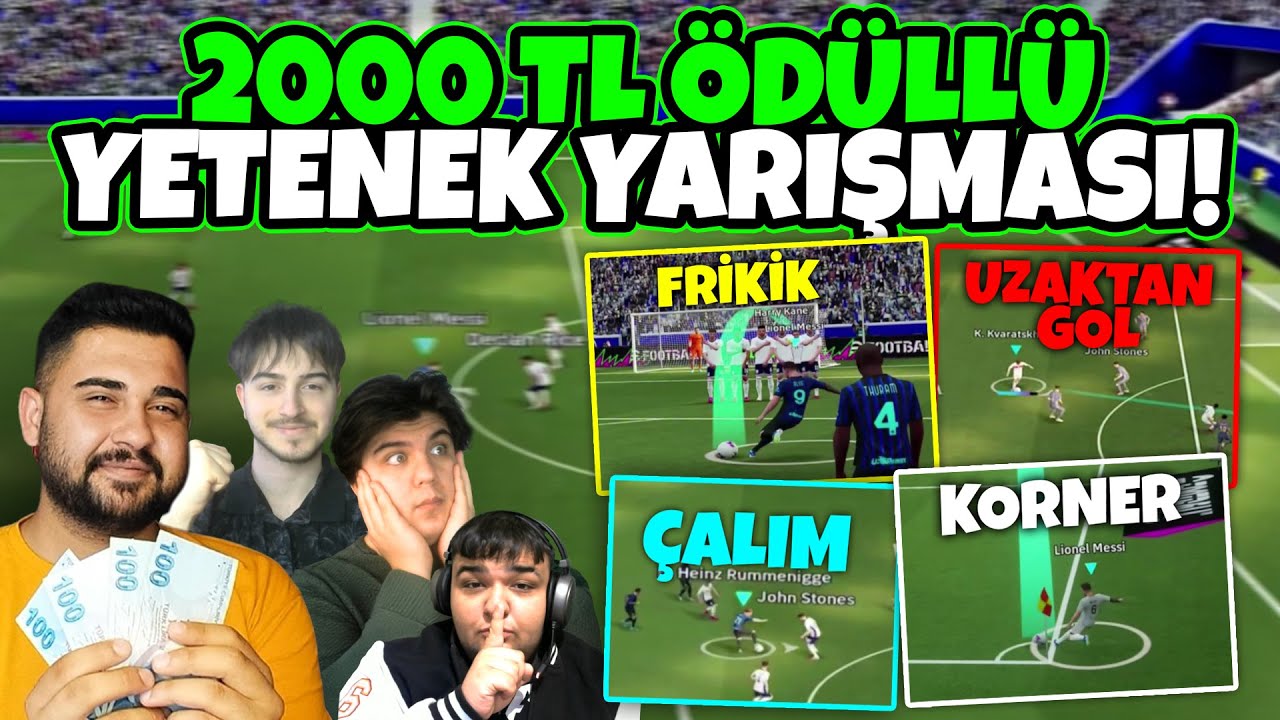 EKİBİN EN YETENEKLİSİ KİM? 2000 TL ÖDÜLLÜ YETENEK YARIŞMASI! 🏆 FRİKİK-KORNER-ÇALIM-UZAKTAN GOL! 🔥