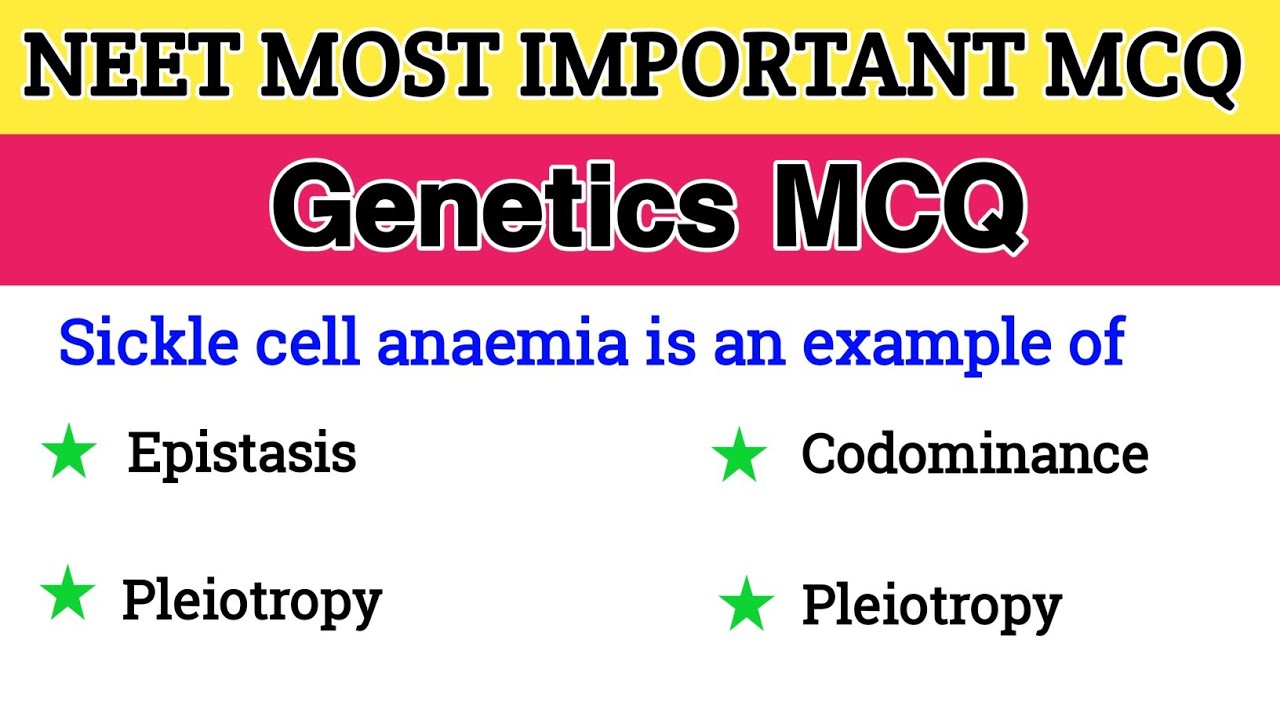 Genetics MCQ || Inheritance and Variation MCQ for NEET || NEET 2026 Preparation