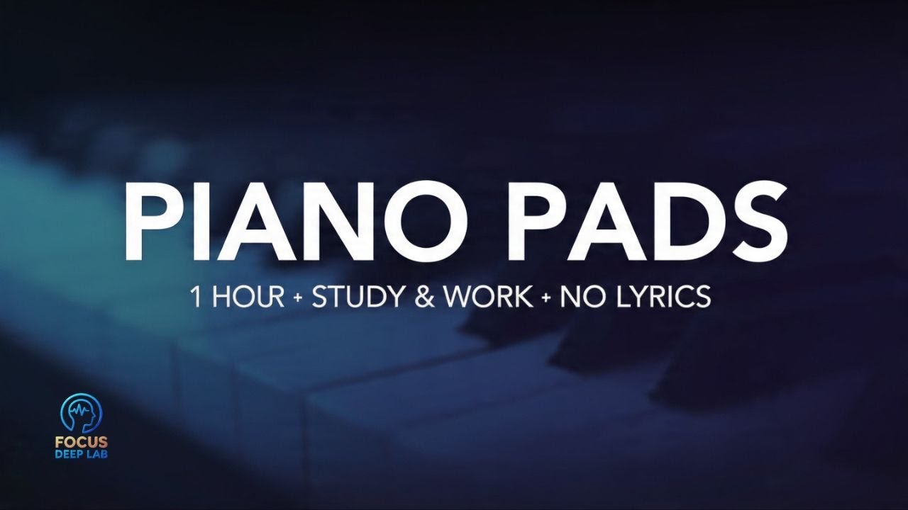 Ambient Piano Pads – 1 Hour Deep Work & Study (AI)