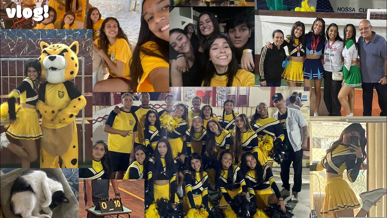 vlog: uma semana de olimpíadas no sagrado: líder de torcida, jogos, etc 💛🐆