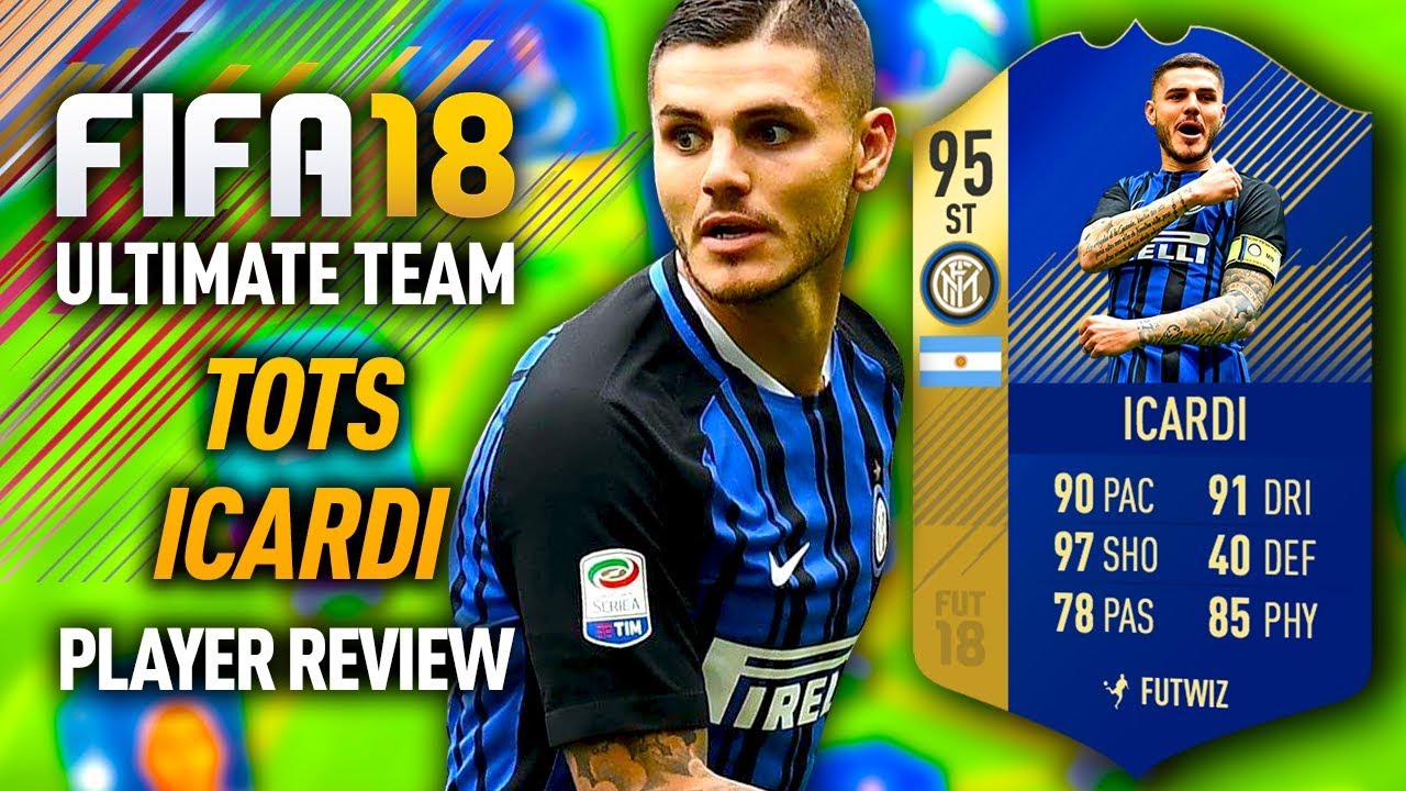 FIFA 18 TOTS ICARDI (95) PLAYER REVIEW! FIFA 18 ULTIMATE TEAM!