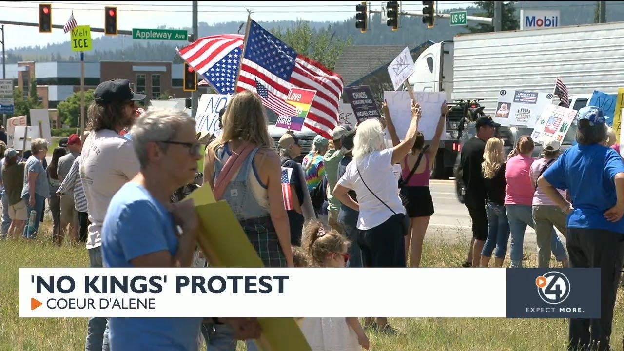 No Kings protest in Coeur d'Alene