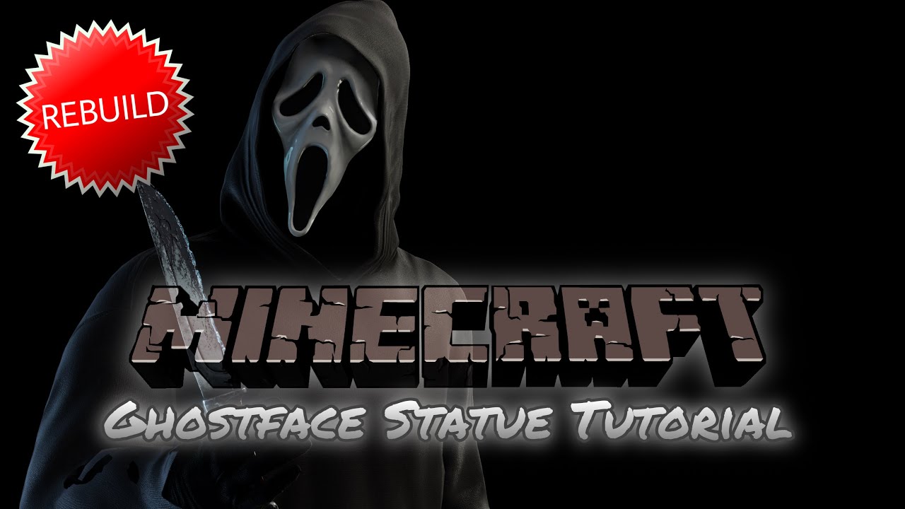 Ghostface (Scream) [Minecraft Statue Tutorial] *REBUILD*