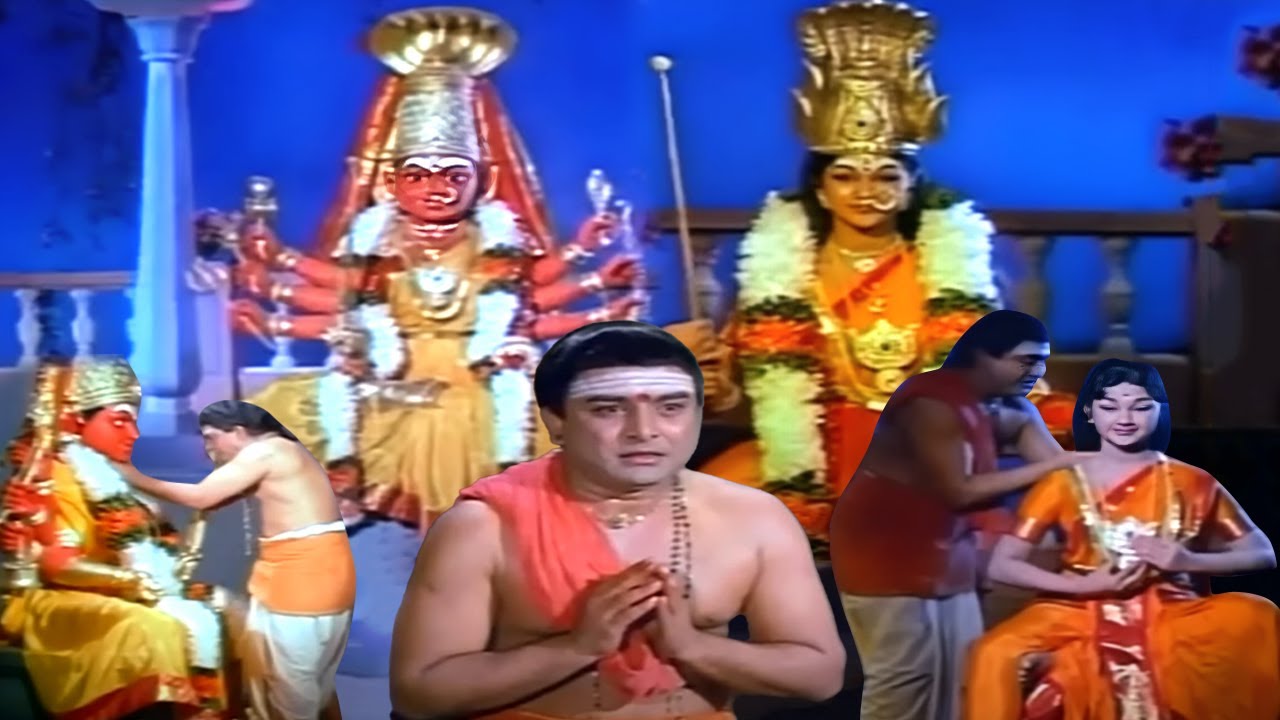 அம்மன் நகைகளை திருடி எனக்கு கொடுங்கள் | Sakthi Leelai  | Sivakumar | Gemini Ganeshan |Jayalalitha