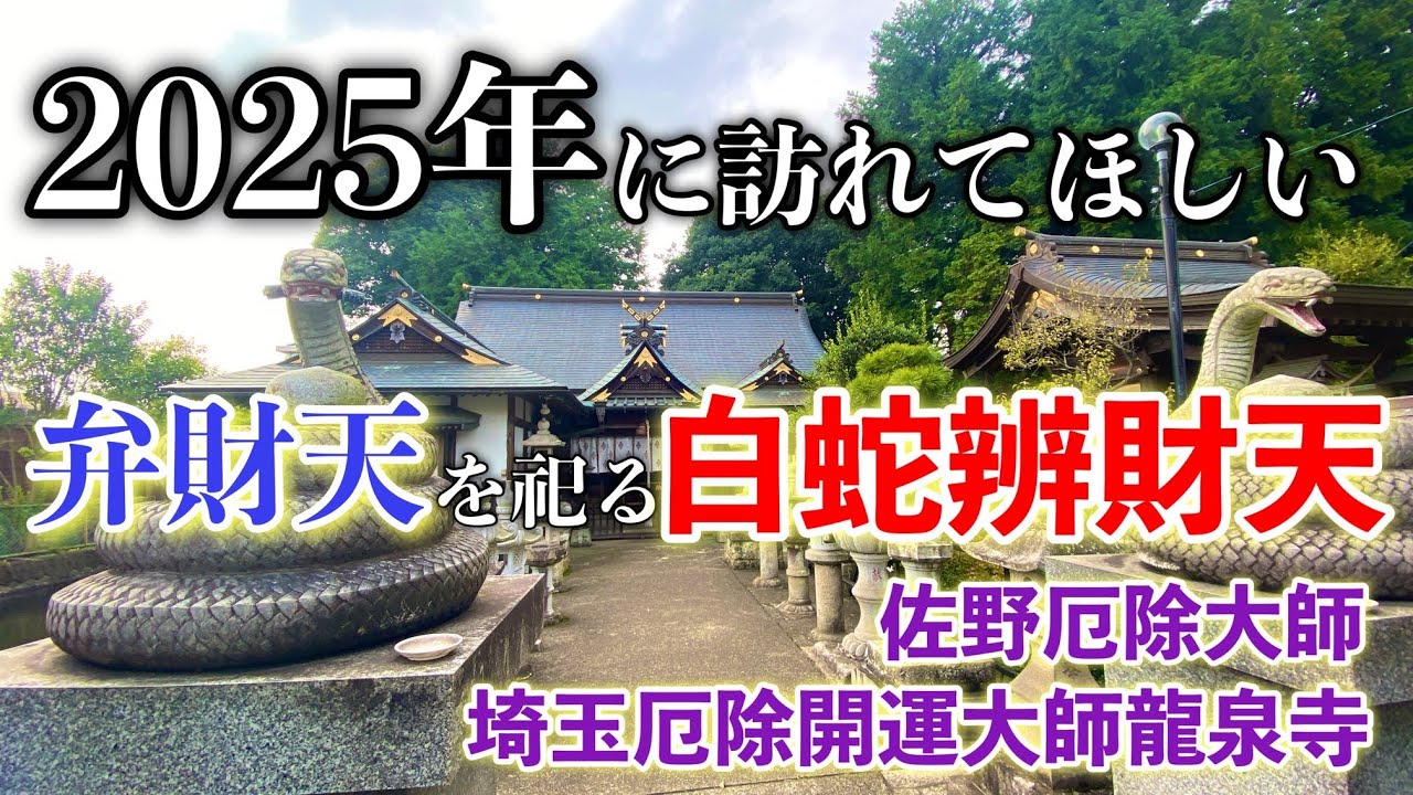 [2025][白蛇][金運上昇]初詣で訪れたい白蛇弁財天・佐野厄除大師・埼玉厄除開運大師龍泉寺〜神様と繋がる癒しスポットまでご紹介！