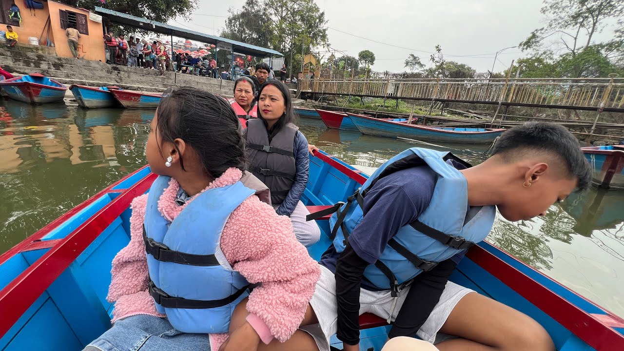 Beautiful Day at Fewa Lake with Family.