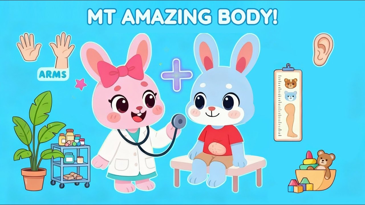 👐Our Body👐| Fun Body Parts Song for Kids | Giggle Academy🐰