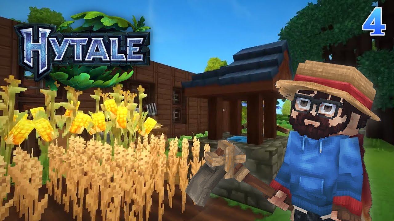 Hytale - Эпизод 4 - Сельское хозяйство и кровельные работы